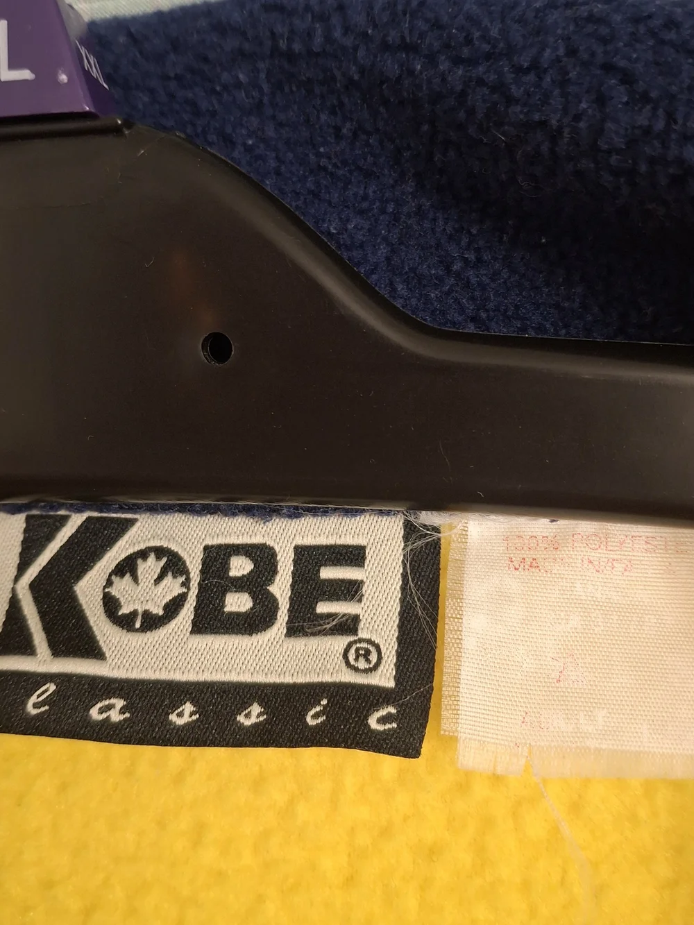 Vintage Kobe Classic Men’s Yellow Fleece Quarter-Zip Pullover